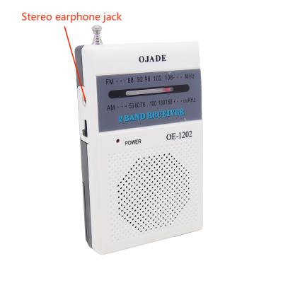 China Portable ABS Plastic Pocket Radio Receiver AM530 Outdoor AM FM Band Switch for sale