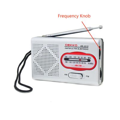 China ABS Plastic AM FM Radio Receiver 95mm 1600KHZ. Dual With Stereo Earphone Jack for sale