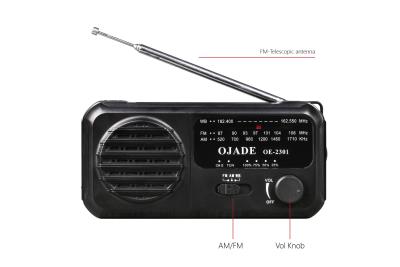 China DSP strong receiver rechargeable fm radio solar hand crank dynamo 3 bands radio for sale