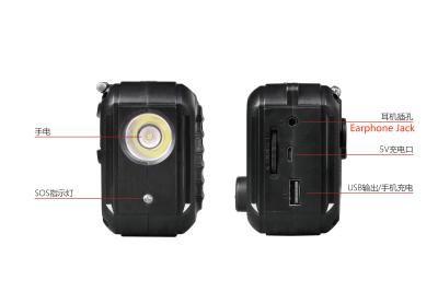 中国 LEDライトBluetoothの再充電可能なFMラジオ400g携帯用USBジャック 販売のため