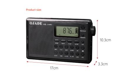 China Digitale Radio 10.2cm Bluetooth Radio de Sprekers Verwijderbare Batterij van vertoningsfm mw SW Te koop