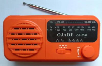China Eco Dynamo Emergency Multi Band Radio Renewable Energy Crank Powered Radio for sale
