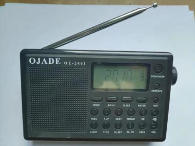 China Display Handheld Bluetooth Radio 108MHZ Bluetooth Clock Radio With Folding Bracket for sale