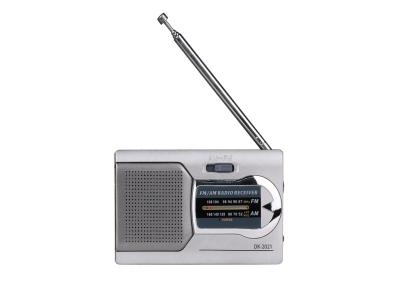 China Compact Am Fm Radio Mini Pocket AM FM Radio Silvery Color en venta