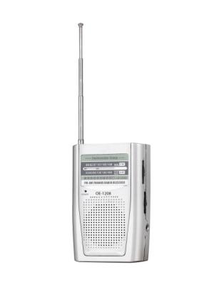 中国 Silvery Pocket - Sized Portable AM FM Radio Compact Built In Speaker 販売のため