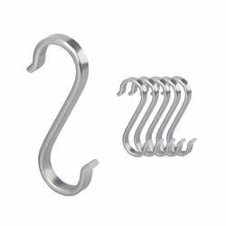 China Industrial Polish Metal Steel S Hooks Hanging Tolerance 0.01mm Construction for sale