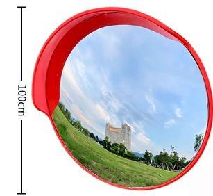 China ABS Back Material Orange Reflector Convex Mirror Road Safety Facilities 2.4KG for sale