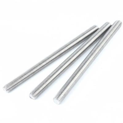 China Silvery Carbon Steel Threaded Rod With Galvanized Coating for sale
