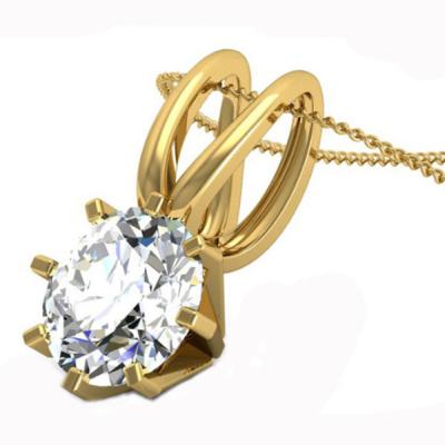 China Prone Setting Fashionable Necklaces ， Gold Plated Charm Neckalces for sale