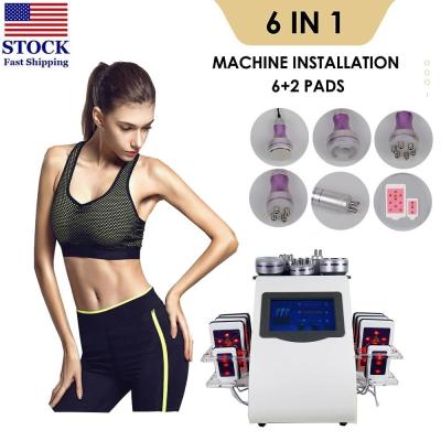 China S Shape RF Wrinkle Removal Machine 40K Lipolaser Slimming Beauty Machine 6 In 1 for sale