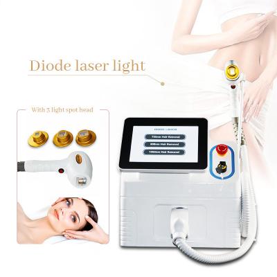 China 3 Wavelength IPL Hair Removal Machine 755nm 1064nm 808nm Diode Laser Hair Removal Apparatus for sale