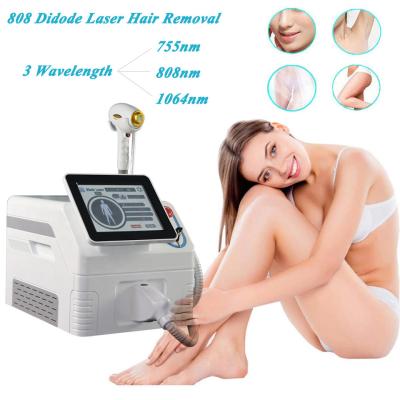 China Permanent Painless 808nm Diode Laser Hair Removal Machine With 10.4 Inch Touch Screen à venda