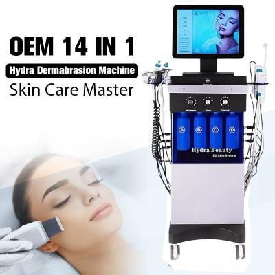 China 60Hz Hydra Facial Machine Microdermabrasion 14 In 1 Multifunctional Beauty Equipment for sale