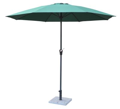 中国 鋼鉄粉のコーティングのテラスの市場の傘、8 本の肋骨 9 フィートの市場の傘 販売のため