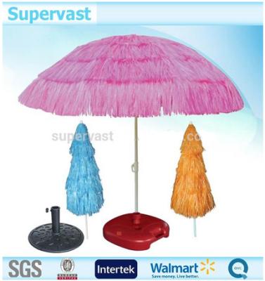 China Waterproof Beach Sun Umbrella , Pink Christmas Tree Snow Umbrellas For Beach for sale