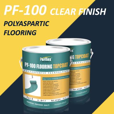 China Weather Resistance Seamless Polyaspartic Floor Coating 10KG for sale