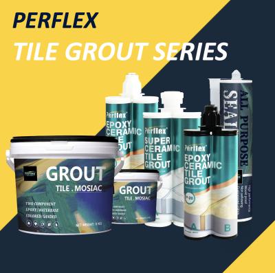 China Perflex Stain Resistant Tile Grout Series Cartridge Epoxy Grout, Cartridge Polypro Grout, Epoxy Mosaic Mortar Grout for sale
