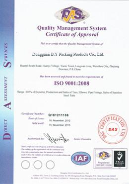 ISO9001 - Shenzhen B.Y Technology Co., Ltd