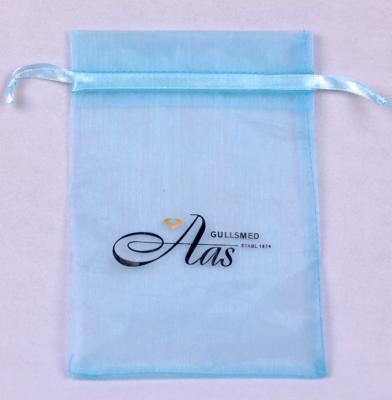 China ISO9002 AQL Promotional Drawstring Bags With Logo Organza pouch bag 5mm Cords for sale