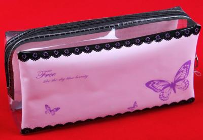 Китай Перемещения макияжа сумки гигиенической косметикаи SGS 0.25mm сумки EN71 PVC косметического прозрачные ясные продается