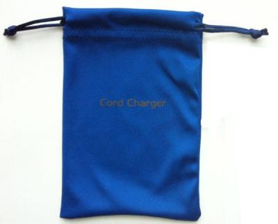 China Eco Recycled Microfiber Drawstring Bag , Glasses Microfiber Pouch With Drawstring for sale