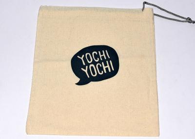 China 230gsm Canvas Cotton Drawstring Bag , TUV OEM Muslin Drawstring Pouch for sale