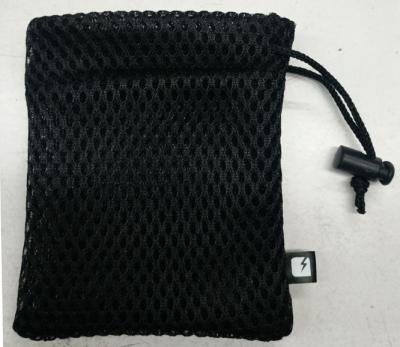 China BRC el 10cm pequeño Mesh Drawstring Bags Packaging de nylon TUV con la etiqueta cosida tejida en venta