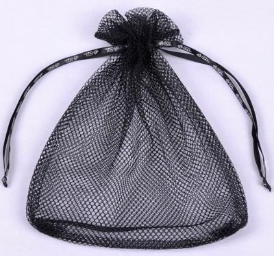China OEM GOTS Netted Drawstring Bag , SGS Drawstring Mesh Gift Bags For Storage for sale