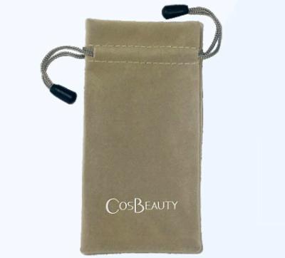 China ISO9000 SGS Packaging Drawstring Bags Custom Printed Velvet pouch 2C For Jewelry Gift for sale