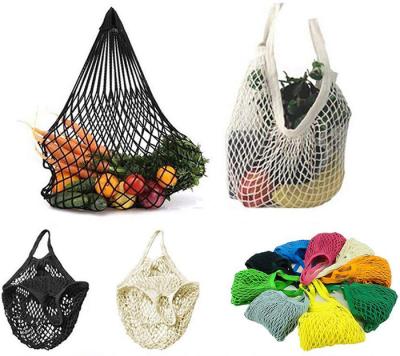 China SEDEX 4P Mesh Shopping Tote , ISO9001 Pantone Reusable Cotton Mesh Bags for sale