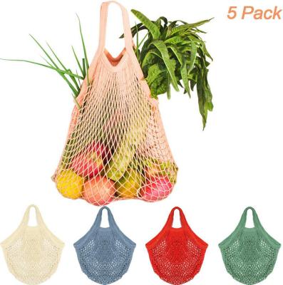 China SA8000 TUV Cotton Mesh Net Bag PMS Color For Fruits And Vegetables for sale