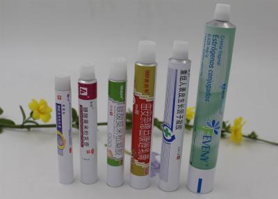 Chine Tubes en aluminium pliants d'illustration faite sur commande, tubes en aluminium de lotion de couvercle à visser à vendre