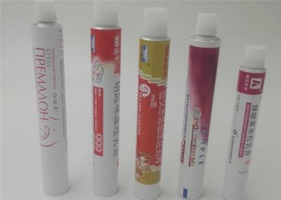 China Squeezable Cream Pharma Tube Packaging Shiny Metal Gradually Changing Color for sale