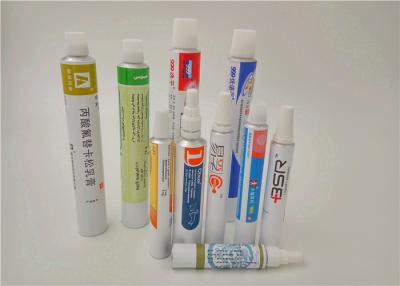 China Tubos plegables de aluminio de empaquetado coloridos para la crema de la mano/la crema/la crema dental del BB en venta