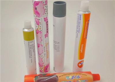 China Colorful Squeeze Aluminum Cosmetic Tubes For Hand Cream / Face Ointment for sale