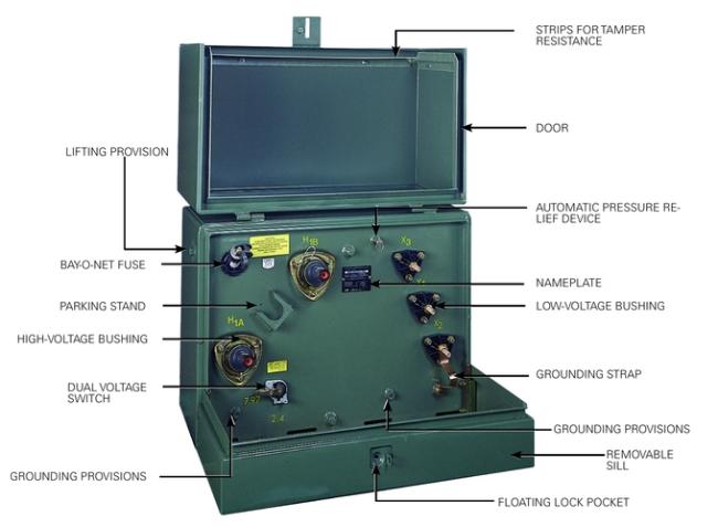167KVA Single Phase Oil Type Transformer Pad Mounted 24940V 14400V 0