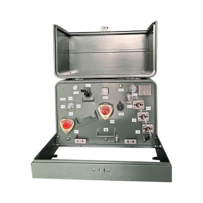 Chine Transformateur électrique à plateau unique monté 25kva alimentation en boucle 4160V à 240V personnalisé à vendre
