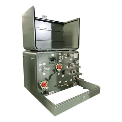 Chine Transformateur montagé à une seule phase de 100kva Transformateur de puissance descendante de 4160V à 240V ANSI / IEEE C57 à vendre