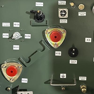 Chine Transformateur montagé à une seule phase de 100kva Transformateur de puissance descendante de 4160V à 240V ANSI / IEEE C57 à vendre