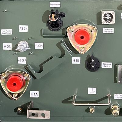 Chine Transformateur monté sur un tampon à phase unique de 50 KVA de 12,47 KV répond aux normes DOE 2016 ANSI / IEEE à vendre