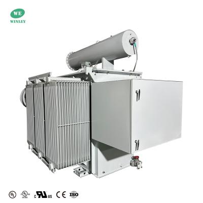 Cina Trasformatore di potenza sottostazione 2.5MVA Conservatore tipo Immerso in olio Abbassamento 24940V A 480V Standard ANSI IEEE in vendita