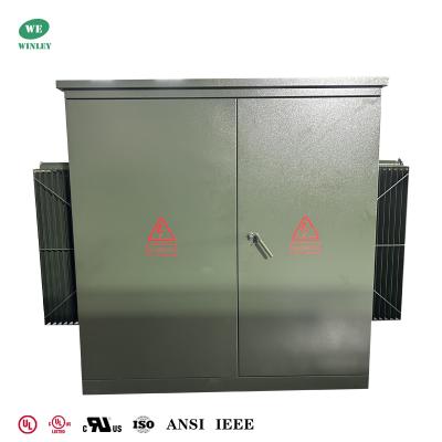 China Certificação UL/CUL Transformador de três fases montado em pad 3750KVA 12,47KV a 480V para distribuição de energia de voltagem média à venda