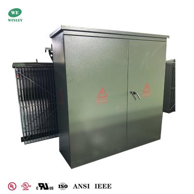 China Certificação UL/CUL Transformador de três fases montado em pad 3750KVA 12,47KV a 480V para distribuição de energia de voltagem média à venda
