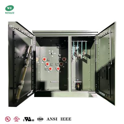 China UL Listed 3 Phase Pad Mounted Transformer 1500Kva 12.47KV To 480Y/277 ANSI DOE IEEE CSA standards for sale