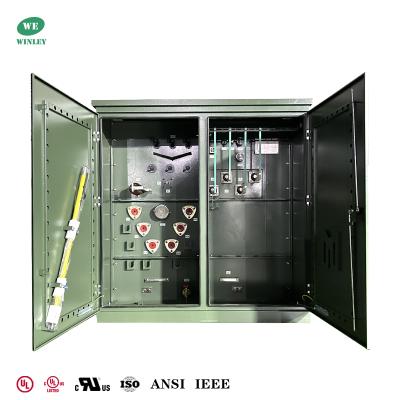 China UL listed 1500Kva Three Phase Pad Mounted Transformer Power system distribution Multi-voltage 13.8KV 13.2KV 12.47KV To 480V ASNI Standards for sale
