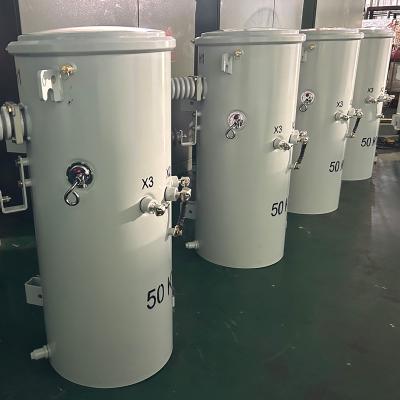 China 50kva Strom-Stäbe-Transformator Oberkopfverteilung Doppelwicklungen Transforme 4160Y bis 120V UL-zertifiziert zu verkaufen