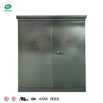 China UL 600Kva 3-Phasen-Pad-montierte Transformator mit Ölversorgung von 34,5 KV bis 480 V effizienter Stromverteiltransformator zu verkaufen