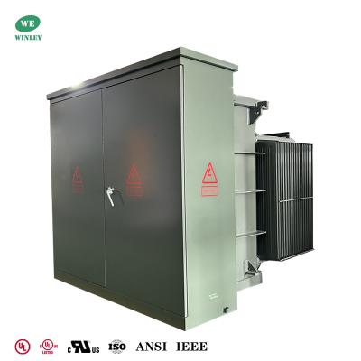 China 3 Phase Pad Mounted Distribution Transformer Oil Filled 1500KVA 13.2KV To 480V IEEE ANSI Standard for sale