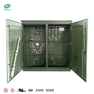China 3 Phase Pad Mounted Distribution Transformer Oil Filled 1500KVA 13.2KV To 480V IEEE ANSI Standard for sale