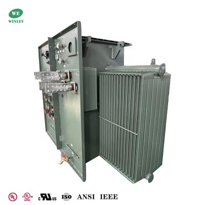 China UL Listed 2.5 MVA Three Phase Pad Mounted Transformer 2500KVA Oil-Immersed 12470V To 400V ANSI/IEEE Standards for sale